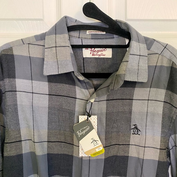 🎉HP🎉 NWT Original Penguin flannel shirt - Picture 5 of 5